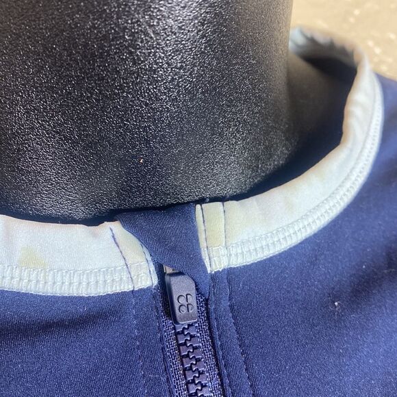 Sweaty Betty power half zip crop workout top long sleeved large colorblock - Picture 9 of 11